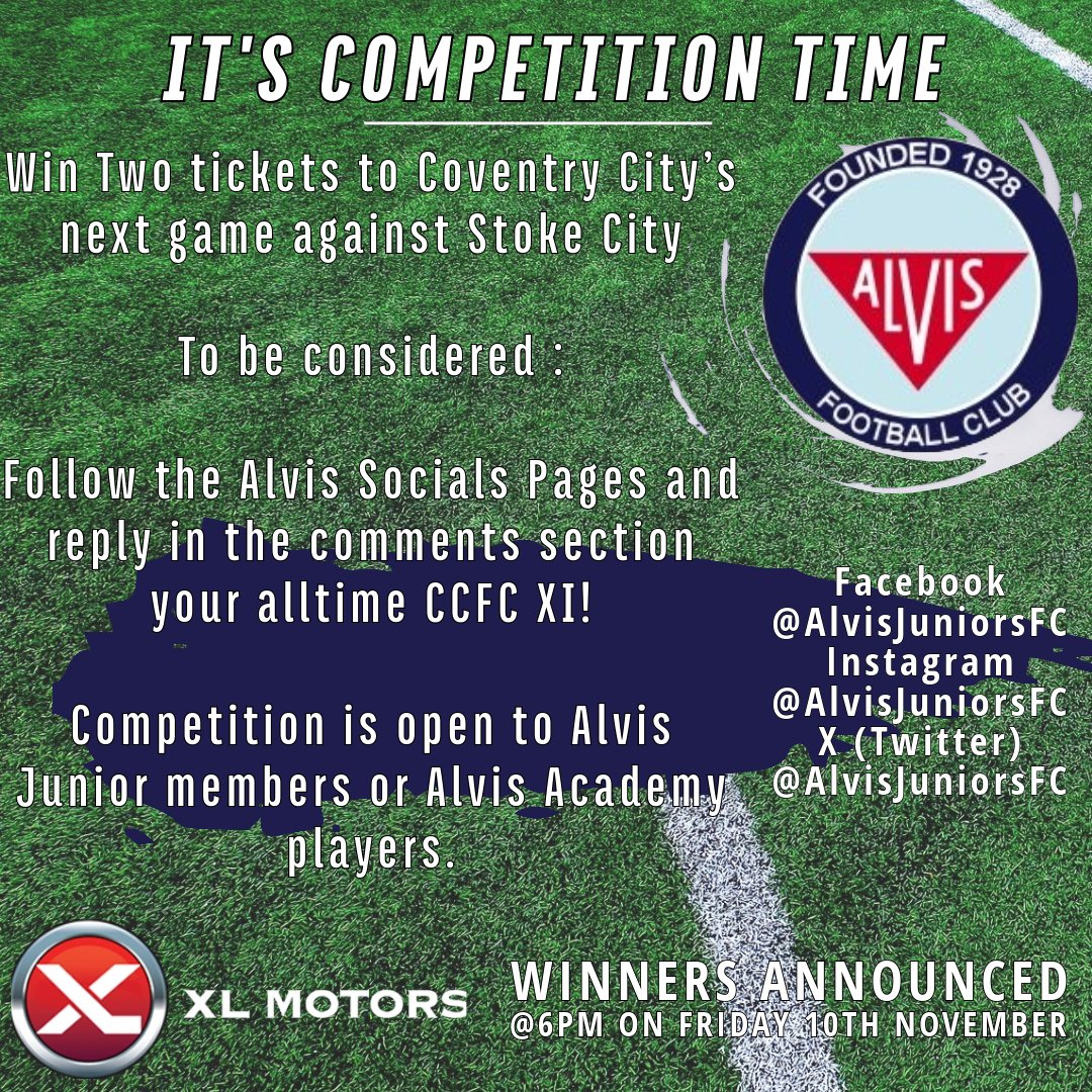 AlvisJuniorsFC's tweet photo. It's Competition Time!!!
Reply to this post, for a chance to WIN! https://t.co/kVi88KnBCt