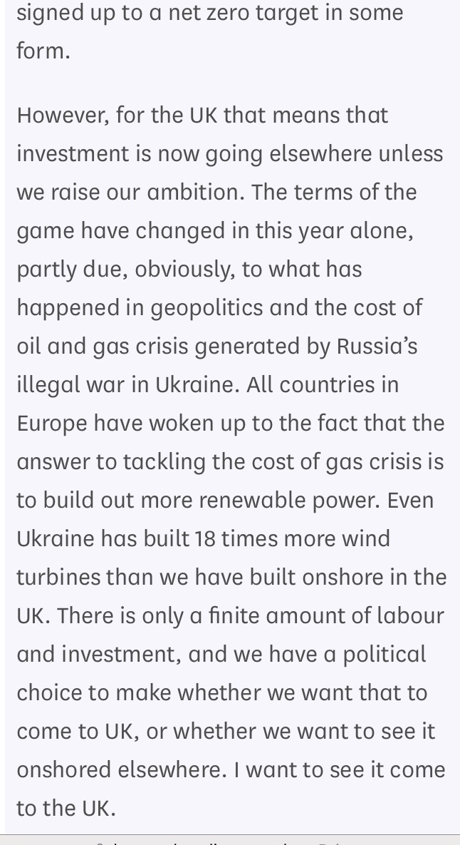 CSkidmoreUK's tweet photo. Why stable cross-party consensus on climate policy is so important to ensure certainty and inward investment into the UK.

From my speech in Parliament yesterday: https://t.co/XEZEpmXLXw
