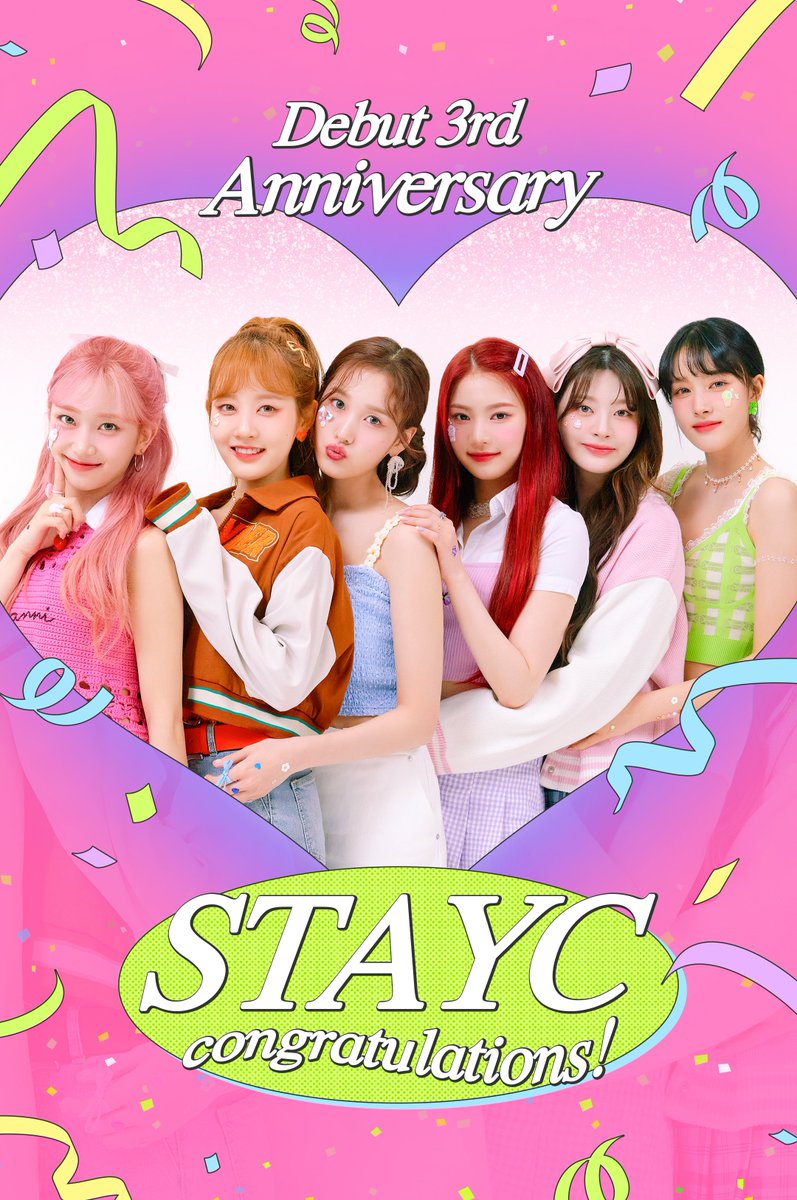 ⋆ ˚｡⋆୨୧˚ 𝑯𝑨𝑷𝑷𝒀 𝑺𝑻𝑨𝒀𝑪 𝑫𝑨𝒀 ˚୨୧⋆｡˚ ⋆

#STAYC #스테이씨
#STAYC_3rd_Anniversary
#HAPPY_STAYC_DAY