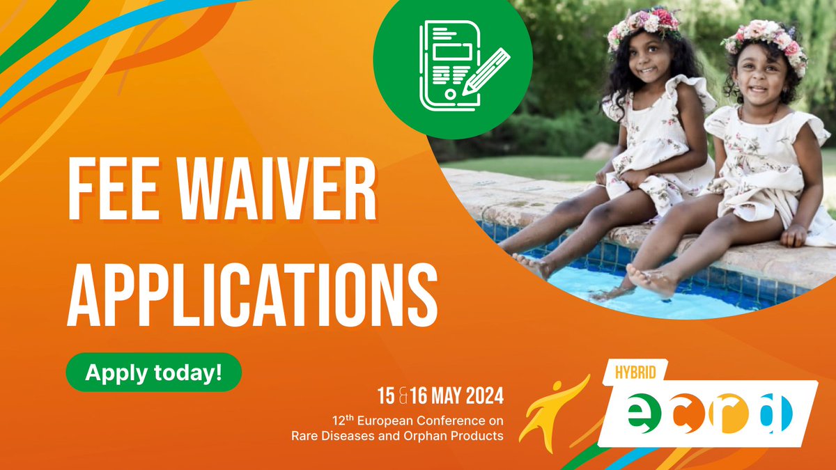 Are you a patient advocate? Are you fluent in English? Do you want to attend #ECRD2024 for free? Apply for one of our registration fee waivers to attend online! 🚨 Applications close 24 November 👉 go.eurordis.org/zzonba