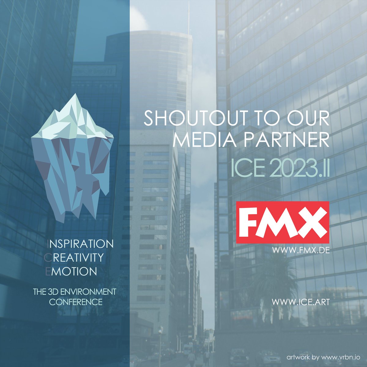 Shout out to @FMX_Conference as a Media Partner! #ice2023 #vrbn #3denvironment #digitalart #architecture #urbanplanning #cg #games #vfx #geodesign #inspiration #creativity #emotion