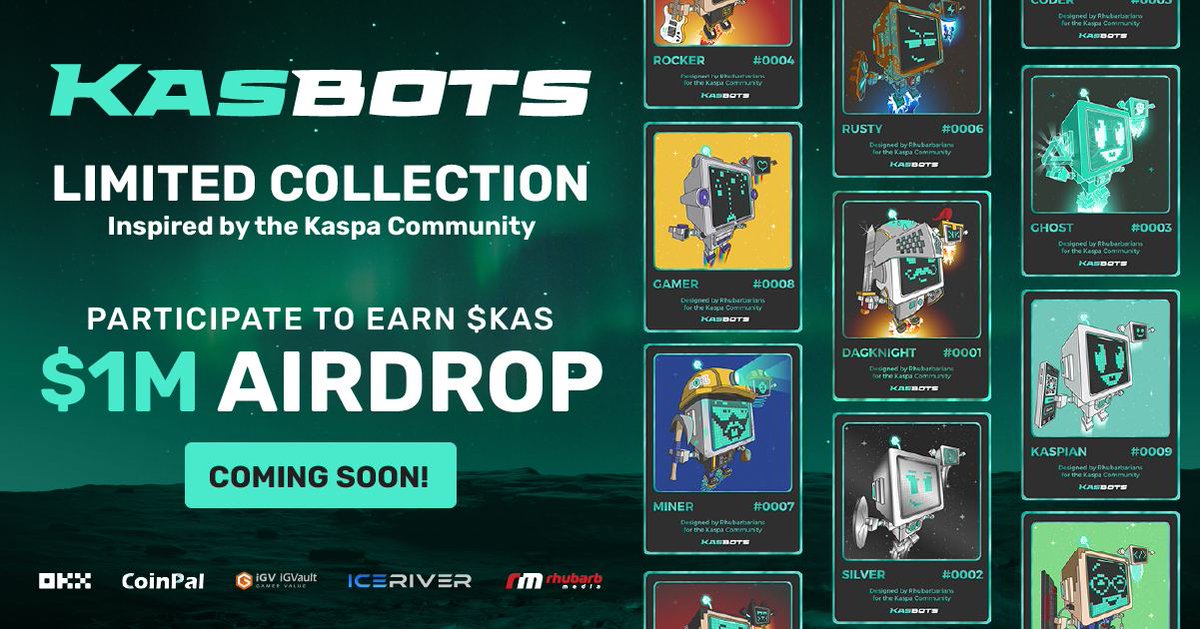 CoinPal_io's tweet image. 🎉 Exciting Announcement! 🎉 As promised from the AMA, here is our sneak peak!! Let's start celebrating @KaspaCurrency 's 2-year birthday month, get ready for an epic ride! 🚀✨ 

🥳💰1,000,000 USD worth $KAS AIRDROP and exclusive KASBots NFTs are coming!! 🎁🤖

More details…