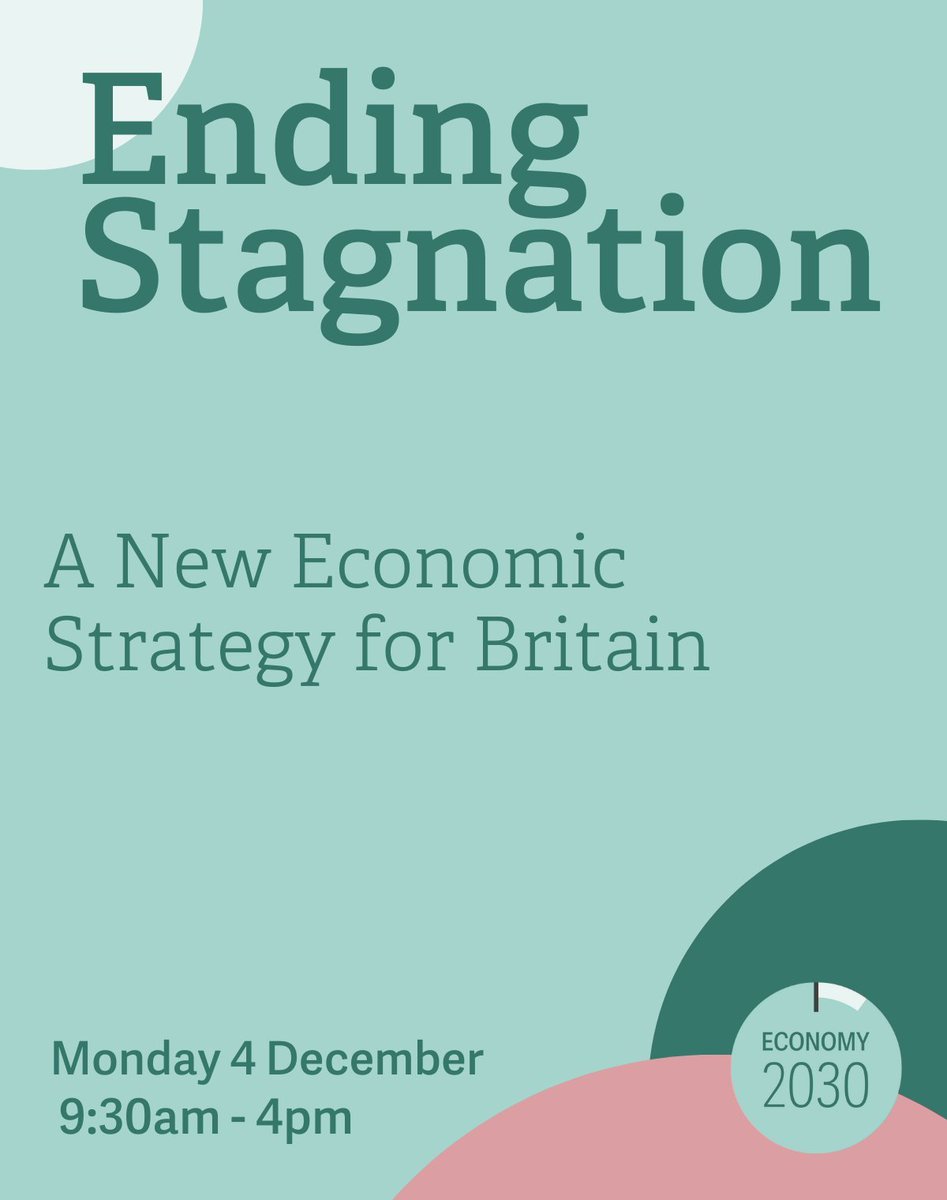 It's time for a new economic strategy. Register now to see the launch of the Economy 2030 Inquiry's final report, with @CEP_LSE and funded by @NuffieldFound. Find out more ⤵️ resolutionfoundation.org/events/ending-…