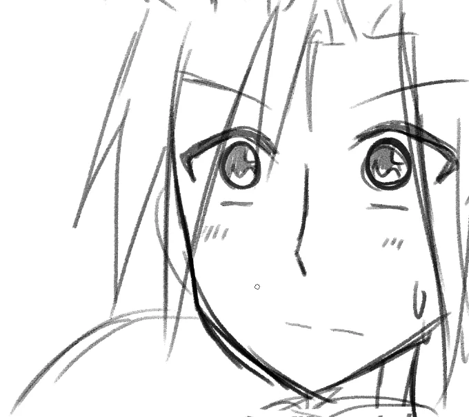 今日の先行版下書き!今回は四ページなのでちょっと遅くなるかもです(゜□、゜) 