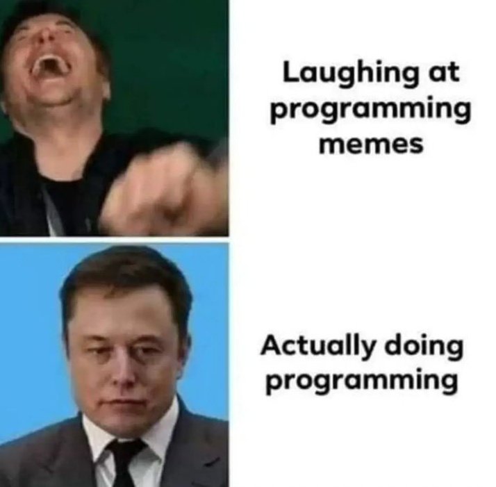 GodwillClever1's tweet image. 😂🤣😂🤣
So true

#programmingmeme #reactjs #100DaysOfCode