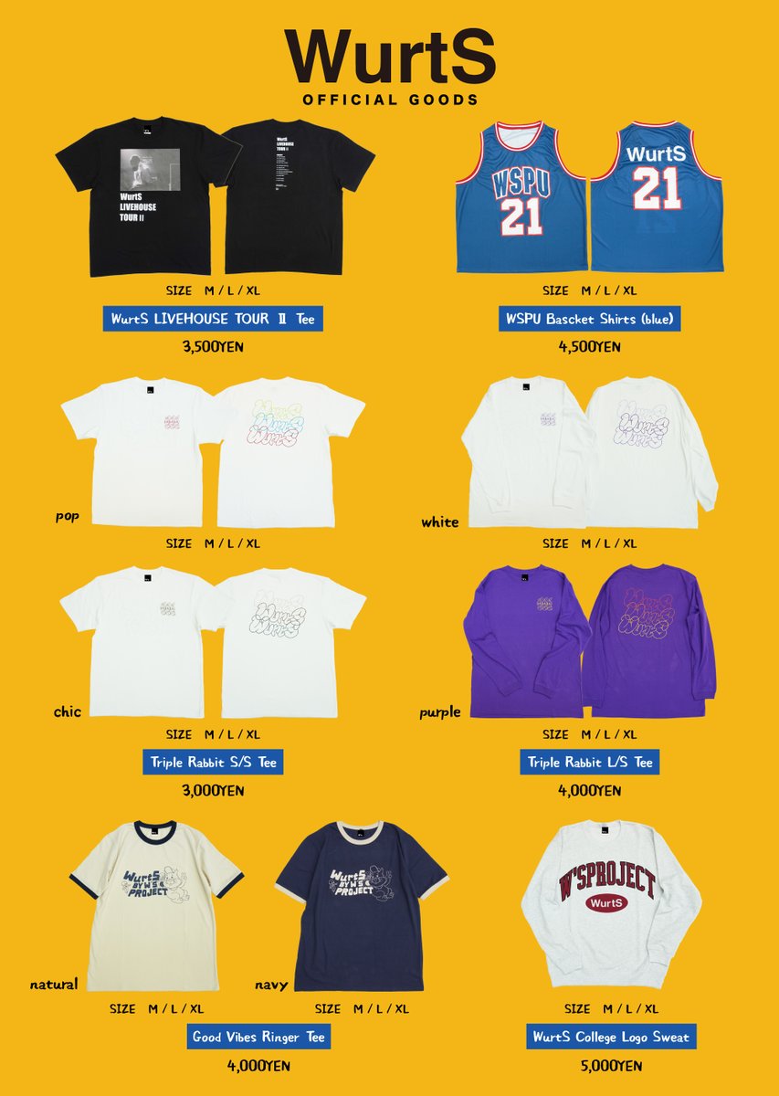 ⋰ 本日は！ #WurtS LIVEHOUSE TOUR Ⅱ 新潟LOTS🔥 ⋱ 先行物販：13:30