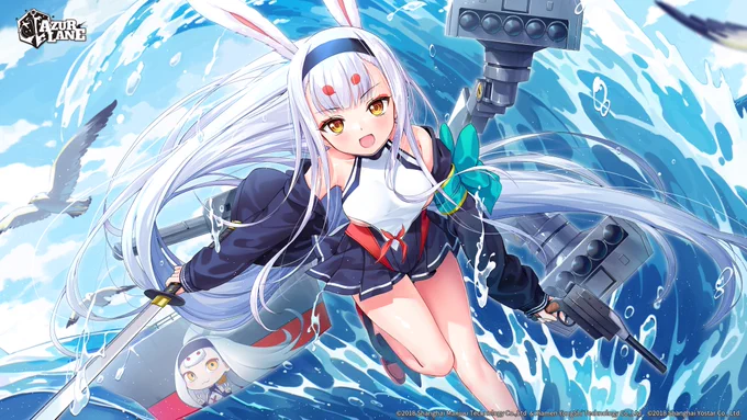 アズレンENサーバーのイベントイラストを描きました。島風ちゃんが期間限定ピックアップ登場中、イベントガチャ引く方の幸運を祈ります!#アズールレーン 