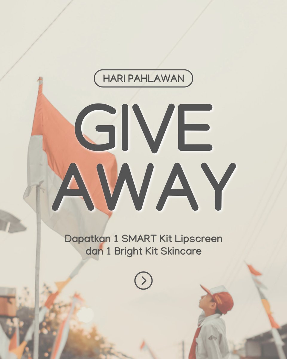 prettywell_co's tweet photo. 💖 GIVEAWAY 💖
Yuk ikutan giveaway kami edisi hari pahlawan! Kamu bisa dapetin 1 SMART Kit Lipscreen dan 1 Bright Kit Skincare
Kamu bisa langsung meluncur ke TKP yah!
https://t.co/4ZqciE37OL
#prettywell #HariPahlawan https://t.co/fpUSkdNNXP
