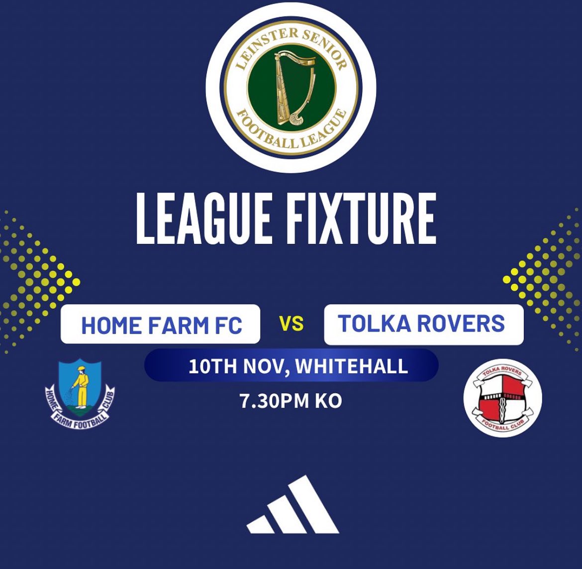 Homefarm_FC's tweet image. Fixture Confirmation ⚽️🔵

2023/2024 LSL Senior: Game 10

📆   20/10 (tonight)

⚽️   @Homefarm_FC v @TolkaRoversAFC 

📍Whitehall
⏱ 19.30

A 7.30pm KO tonight in HFFC

Just 2 points and 2km separate the sides. Bound to be a good game.

🔵🔵⚽️

 @LSLLeague @Extratime @AlQuinn2015
