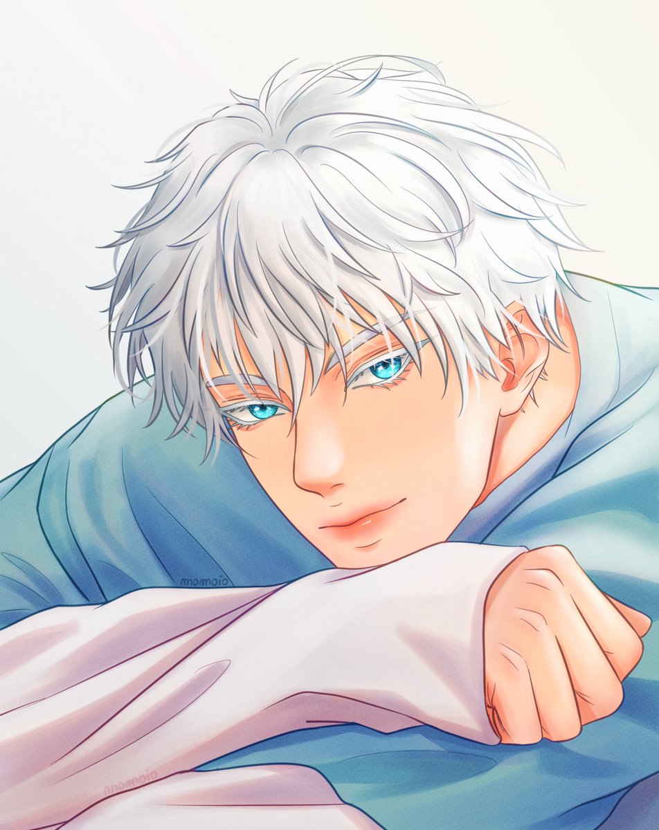 Excited to share my latest fan art of Gojo Satoru from #JujutsuKaisen I hope you like it🩶 #Gojo #fanart #呪術廻戦