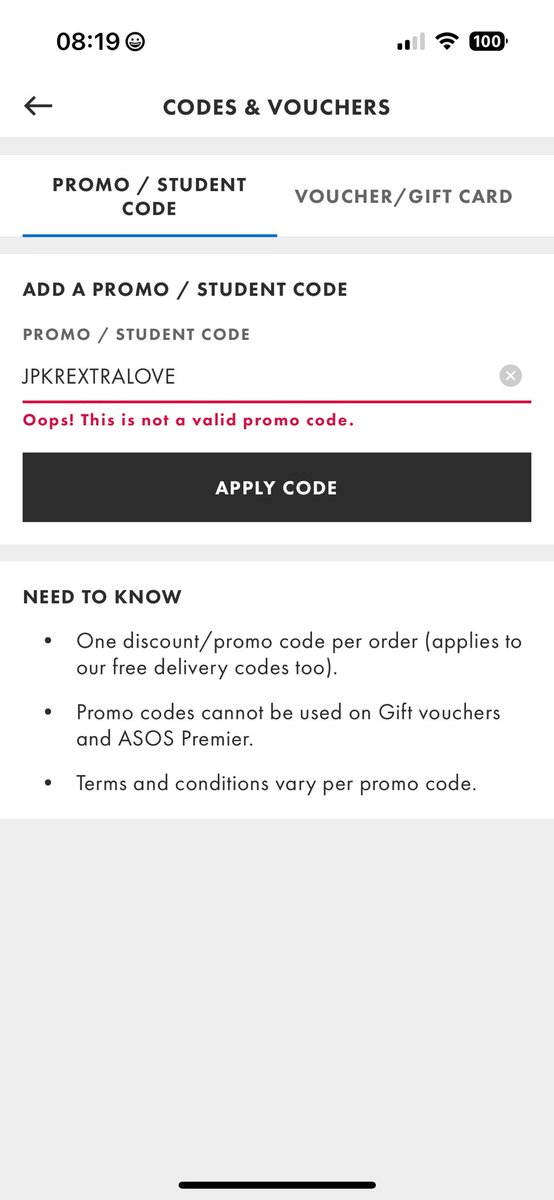yostrt's tweet photo. Hey @ASOS_Menswear what’s this about? 😔 https://t.co/XSUPg3erZF
