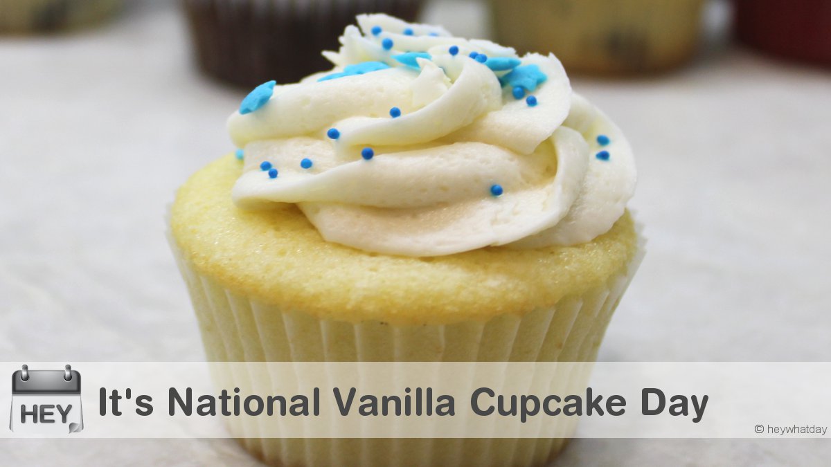 It's National Vanilla Cupcake Day! 
#Dessert #NationalVanillaCupcakeDay #VanillaCupcakeDay