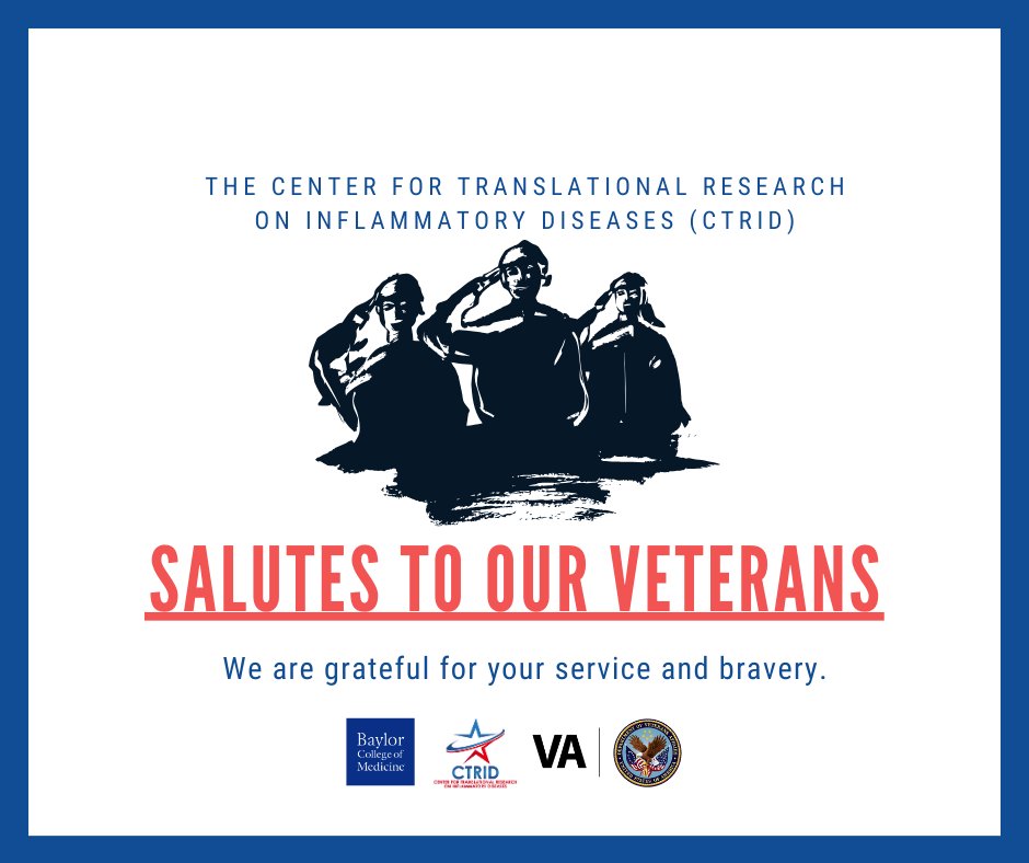 On this #VeteransDay, we honor all who served. We are grateful for your dedication and bravery. @VAResearch @VAHouston