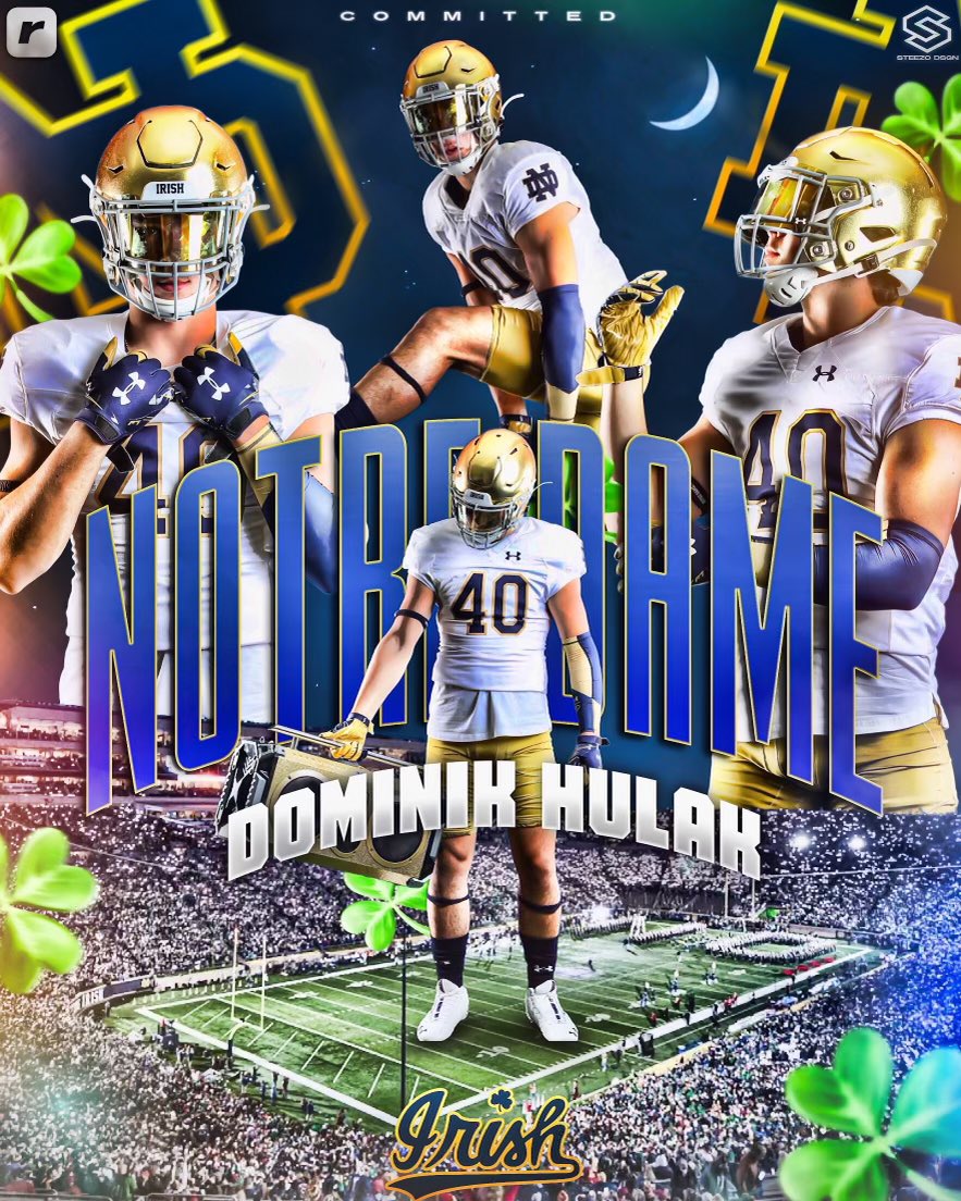 100% Committed! ☘️GO IRISH☘️
<a href="/NDFootball/">Notre Dame Football</a> <a href="/Marcus_Freeman1/">Marcus Freeman</a> <a href="/CoachWash56/">Al Washington</a> <a href="/Bullough40/">Max Bullough</a> <a href="/CoachAlGolden/">Al Golden</a> <a href="/ICCPFootball/">IC Catholic Football</a> <a href="/MattBowen41/">Matt Bowen</a> <a href="/MDohertyICCP/">Matt Doherty</a> <a href="/MrBettinazzi/">Matthew Bettinazzi</a>