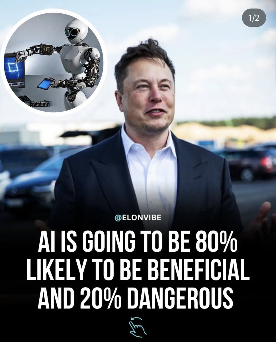 'Is AI a Step Toward Utopia or Dystopia? Share Your Thoughts on Elon Musk's Insights Into AI's Potential Dangers and Ethical Dilemmas!' 

What do you think? How should we navigate the future of technology? Join the conversation! 🤖🌐 #AIdebate #FutureTech