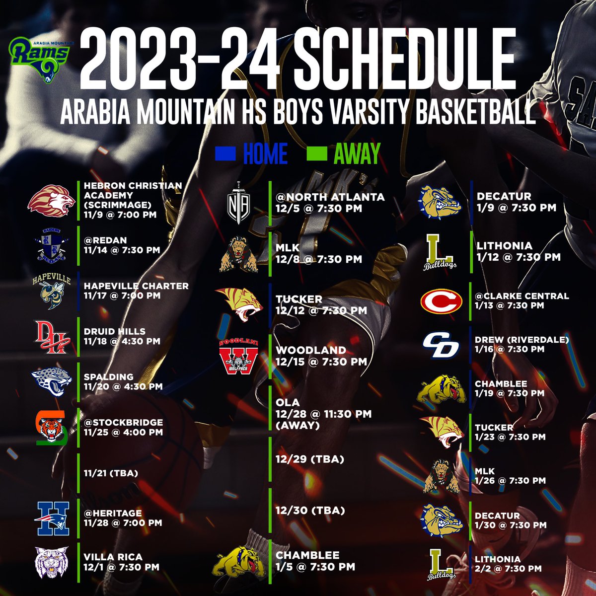 23-24 schedule the Tour begins all roads lead to MACON let’s work