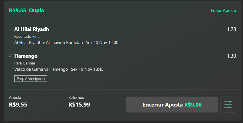 choqueidabet's tweet photo. 🚨ETAPA 1/6 DA ALAVANCAGEM!!  DUPLA ODD 1.6

VITORIA AL HILAL⌚️
VITORIA FLAMENGO NBB⌚️

CHAMA ESSE GREEN🔥🔥🔥 https://t.co/qEXCg6k6D2