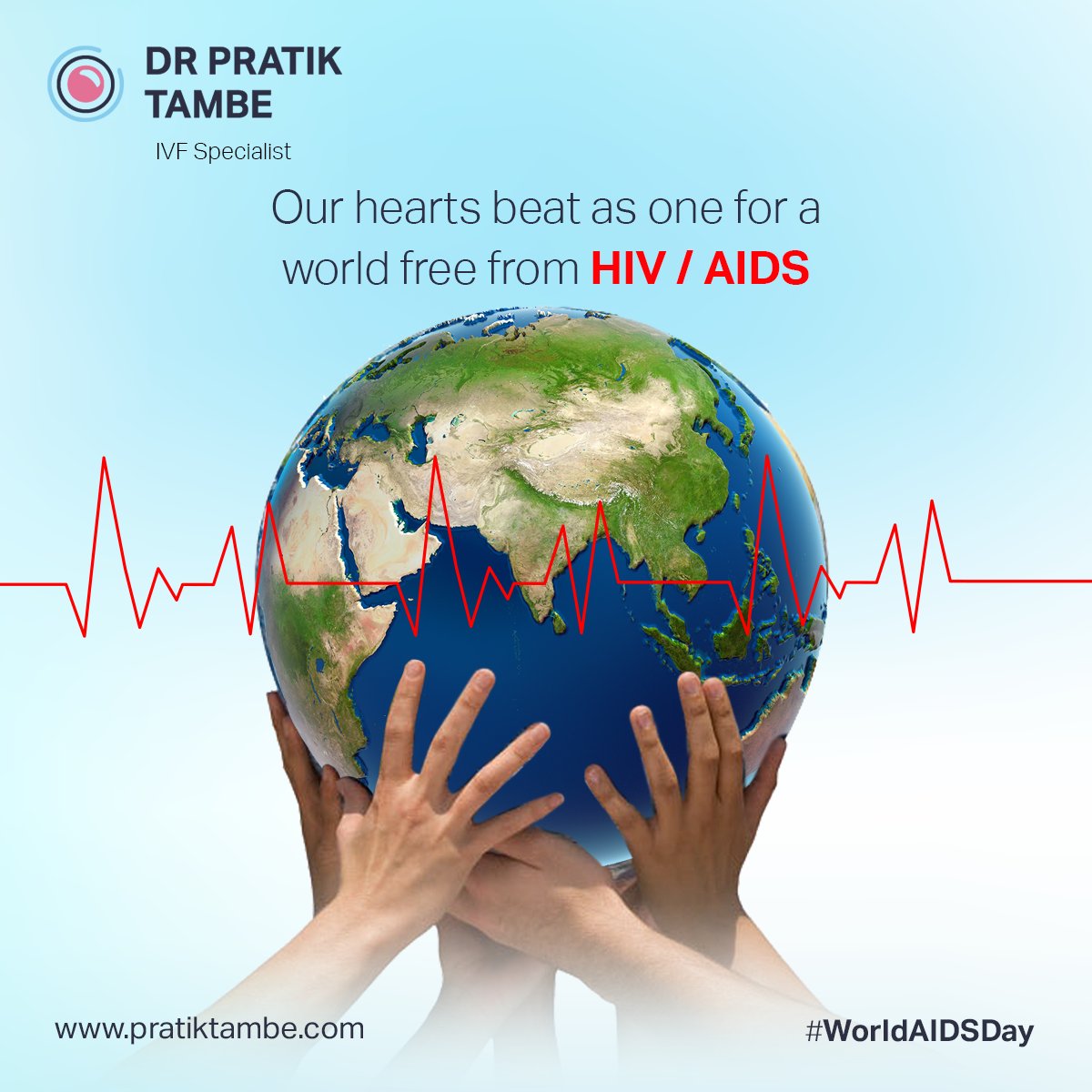 Every heartbeat matters in the fight against HIV/AIDS. On this World AIDS Day, let's come together and make a difference. Spread awareness, show support, and remember that love, care, and knowledge can change the world. 💙🌍 
.
.
.
#drpratiktambe #WorldAIDSDay #EndHIVAIDS #AIDS