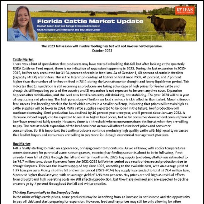 The Florida cattleman and livestock journal