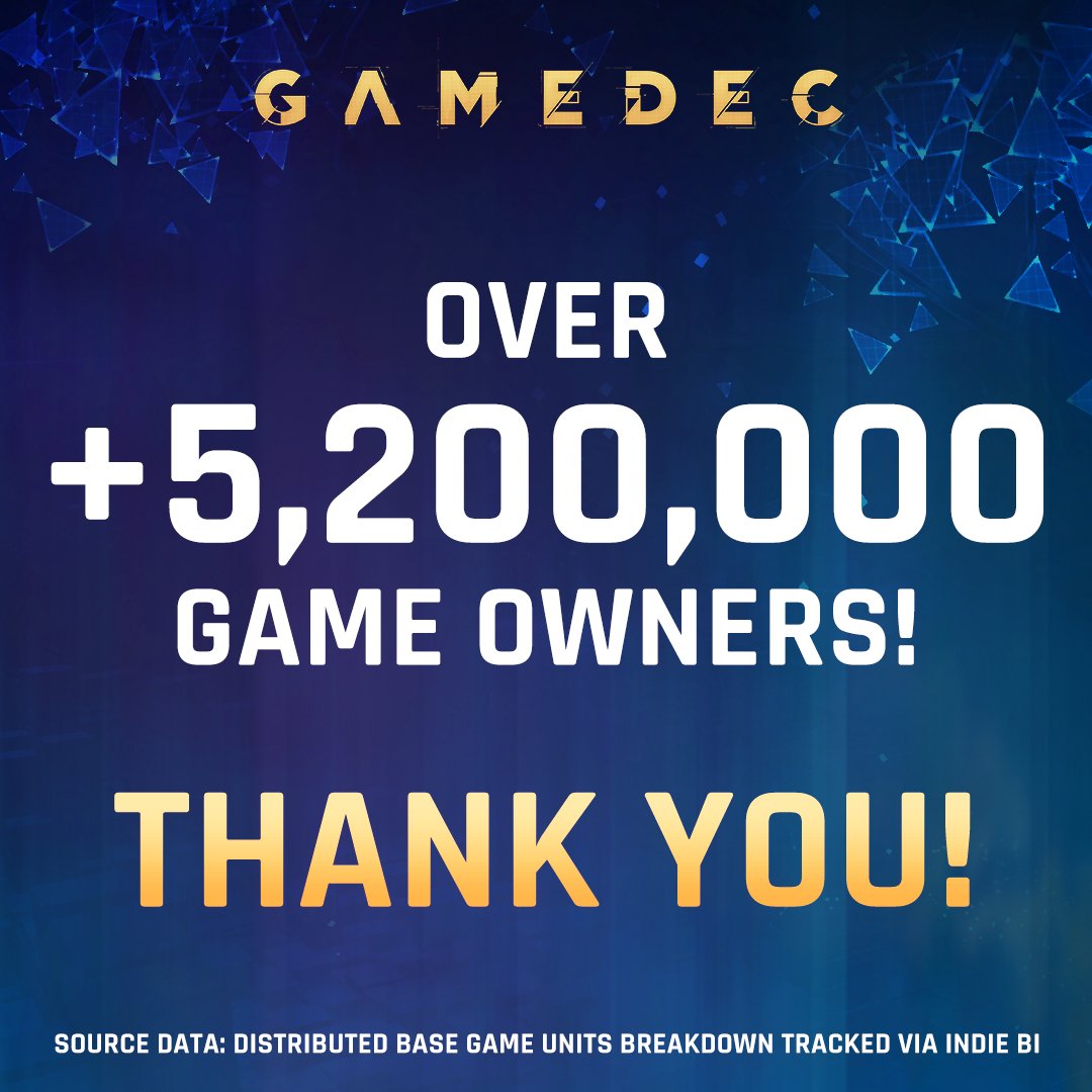 Anshar Publishing (@ansharpublish) on Twitter photo #Gamedec reached a new milestone!
We are thrilled to see that <a href="/GamedecTheGame/">Gamedec: Definitive Edition</a> has 5+ million owners across all platforms!
From the bottom of our hearts, we want to extend a massive THANK YOU to each and every one of you who has stepped into the boots of our in-game detectives! #Gamedec reached a new milestone!
We are thrilled to see that <a href="/GamedecTheGame/">Gamedec: Definitive Edition</a> has 5+ million owners across all platforms!
From the bottom of our hearts, we want to extend a massive THANK YOU to each and every one of you who has stepped into the boots of our in-game detectives!