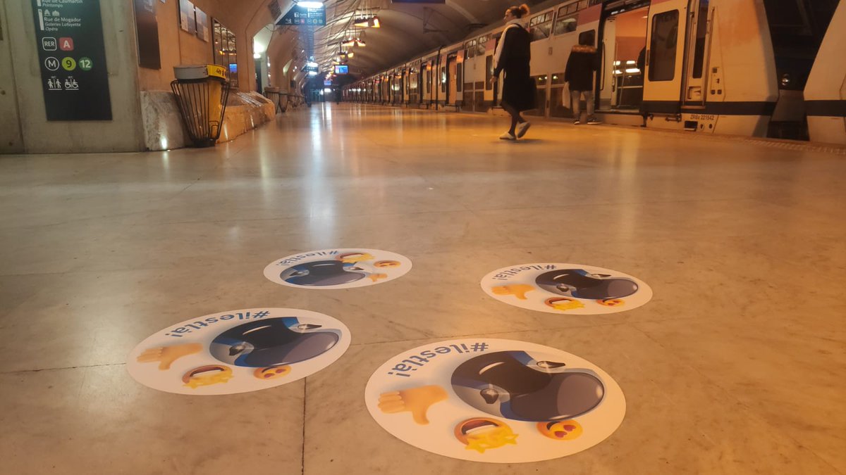 🚆 Un nouveau train arrive sur la ligne E du #RER 🎉

Des indices ont été déposés sur le sol de la #gare Saint Lazare : partagez-les en photo avec le hashtag #ilestlà 😉

➡ Rendez-vous lundi pour la révélation en direct !