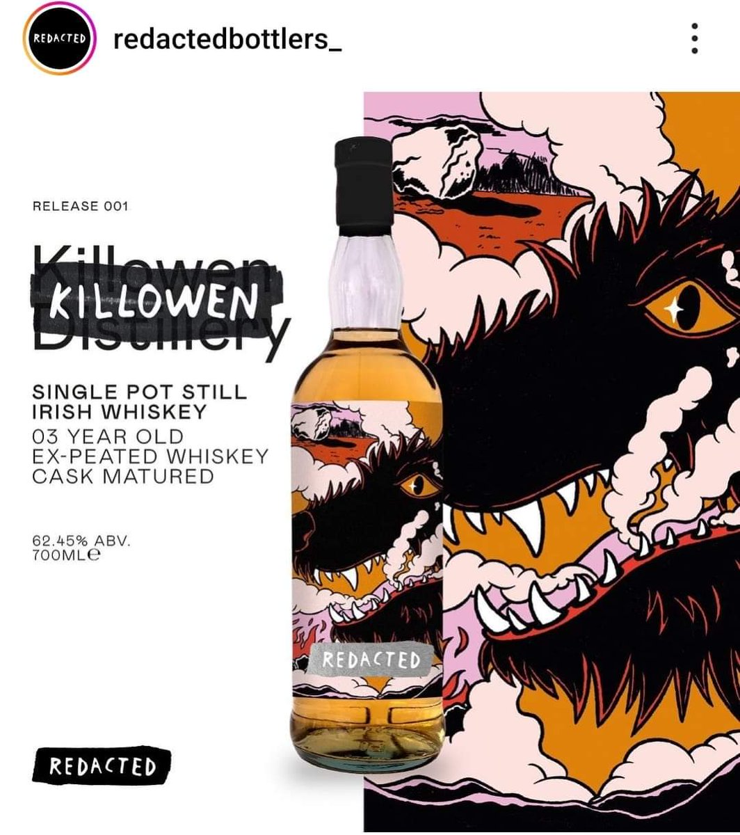 A very new and exciting independent bottler are coming out the gates swinging with an upcoming 700ml Killowen whiskey with some funky artwork! Subscribers to their mailing list will get early access when the bottle goes for sale very very soon!