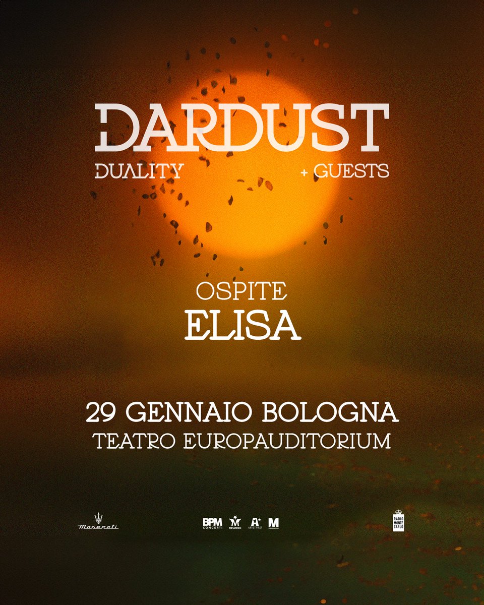 Il 29 gennaio @elisatoffoli sarà mia guest al Teatro Europauditorium di Bologna, proprio lì dove qualche mese fa accendevamo insieme le prime luci di #AnIntimateNight ✨ 🎫 Duality+Guests: bit.ly/dualityguest