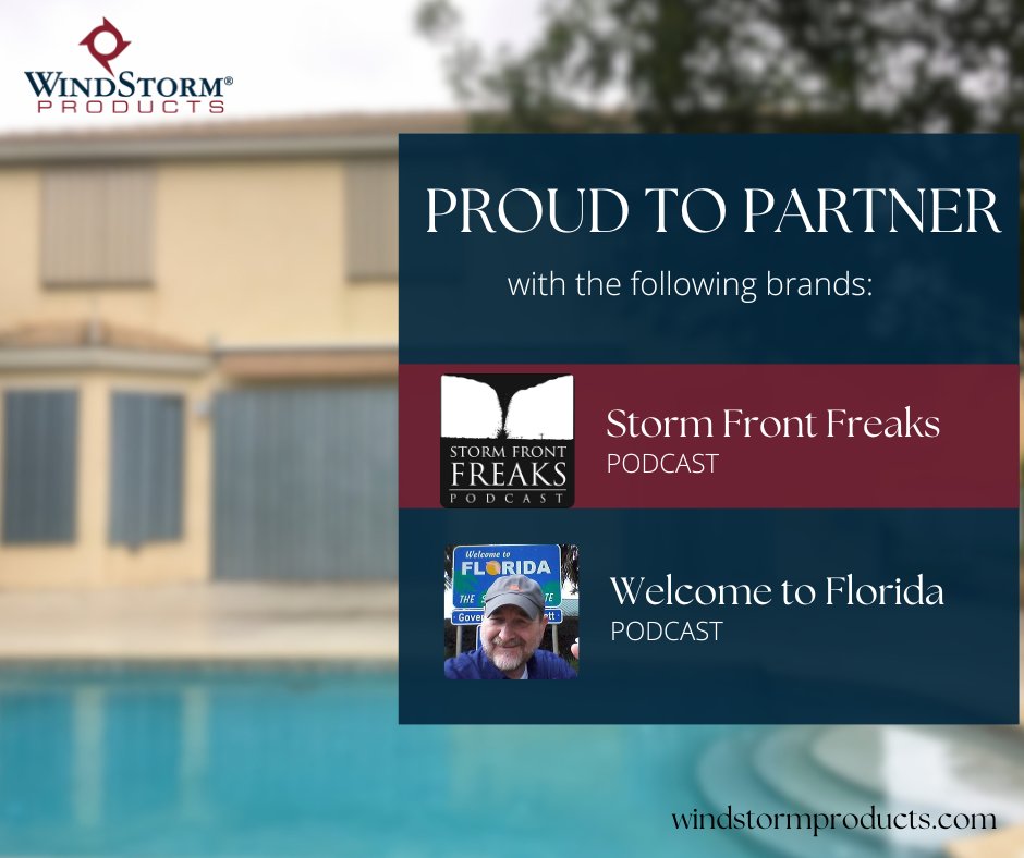 WindStormPro's tweet photo. Grateful for an incredible season with the @stormfrontfreak and Welcome to Florida (@craigtimes @ChaddScott) podcasts!
It's been a fantastic journey together, and we can't wait for what's to come. ๐๐๏ธ
#PodcastPartners https://t.co/pCN5BPNtzf