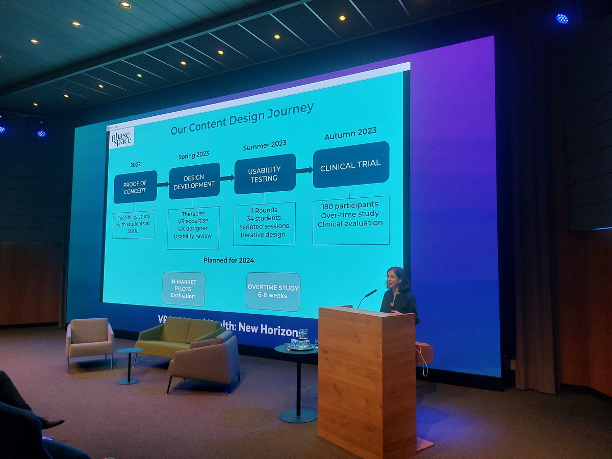 Very excited to be speaking about VR in mental health in Groningen at international conference on VR and mental health, keynote from Zillah talking about our work  at SGUL@zillahwatson <a href="/StGeorgesUni/">St George's, University of London (1752-2024)</a>