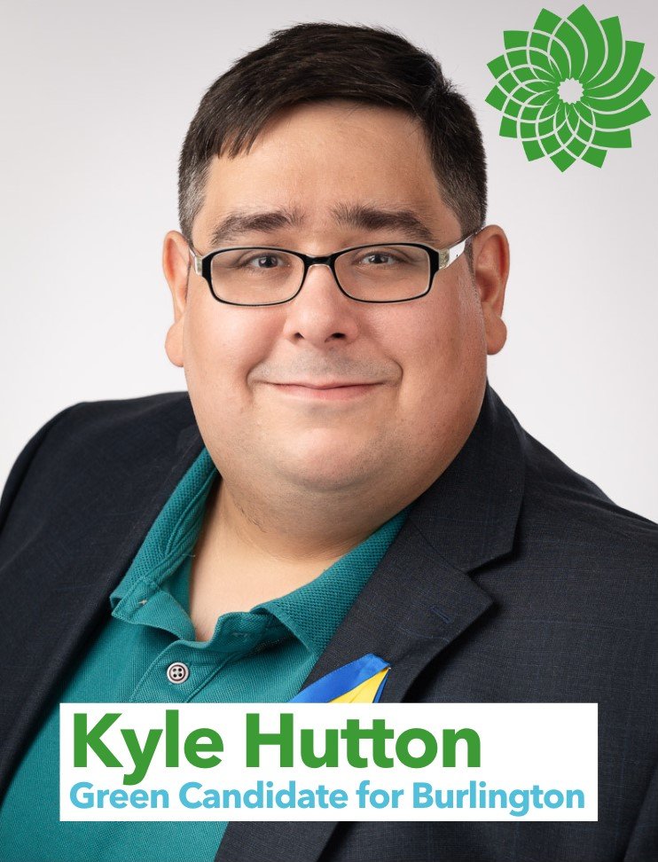 kylejhutton's tweet photo. Good morning everyone -

I'm happy to formally announce I am the @CanadianGreens candidate for the riding of Burlington in the next federal election!

My goal is to run a bold &amp; unashamed progressive campaign for #BurlON residents demanding change and vision in 2025. #cdnpoli https://t.co/90WiQPAMzZ
