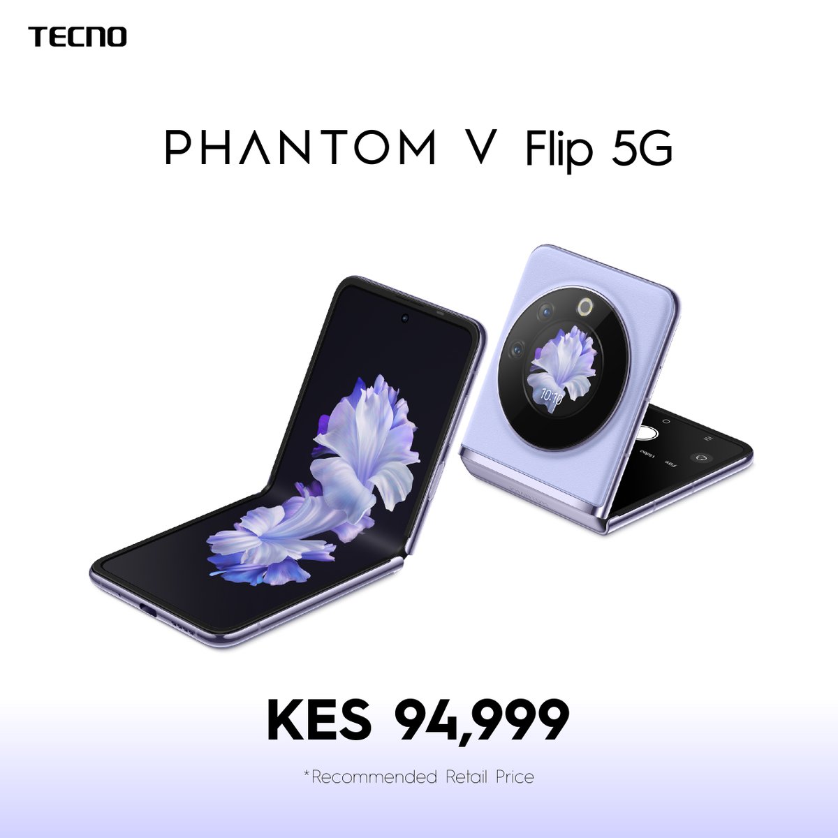 TECNOMobile254's tweet photo. The price is right, the tech is tight! Phantom V Flip Mobile Phone brings you top-notch features. Go get yours ASAP and Flip in style.
#TECNO #PhantomVFlip5G #FlipInStyleKE https://t.co/mFbUr06TaI