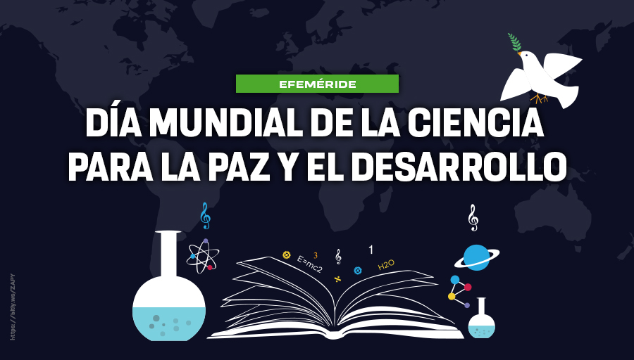 #UnDíaComoHoy se conmemora el Día Mundial de la Ciencia para la Paz y el Desarrollo 🕊️🧪, con el propósito de enfatizar el uso responsable de la ciencia en beneficio de las sociedades. Te compartimos una nota de <a href="/unamglobal/">UNAM Global</a> sobre esta fecha > bit.ly/3suCMJF