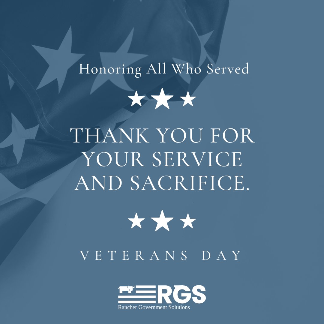 🇺🇸 Today, we stand together to honor and express our deepest gratitude to all veterans, military families, and the incredible RGS Staff who have selflessly served our nation. 
#VeteransDay #ThankYouVeterans