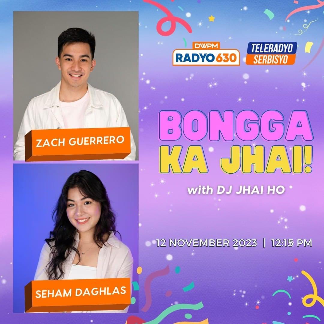 mor1019jhaiho's tweet photo. Sunday Nov 12, 2023 makakasama natin sina Zach Guerrero and Seham Daghlas sa #BonggaKaJhai 12:15nn to 1:30pm 🧡💯🫶🏼⭐️ DWPM @Radyo630 

#ZachAmSaBonggaKaJhai https://t.co/Yq8o0WFA86