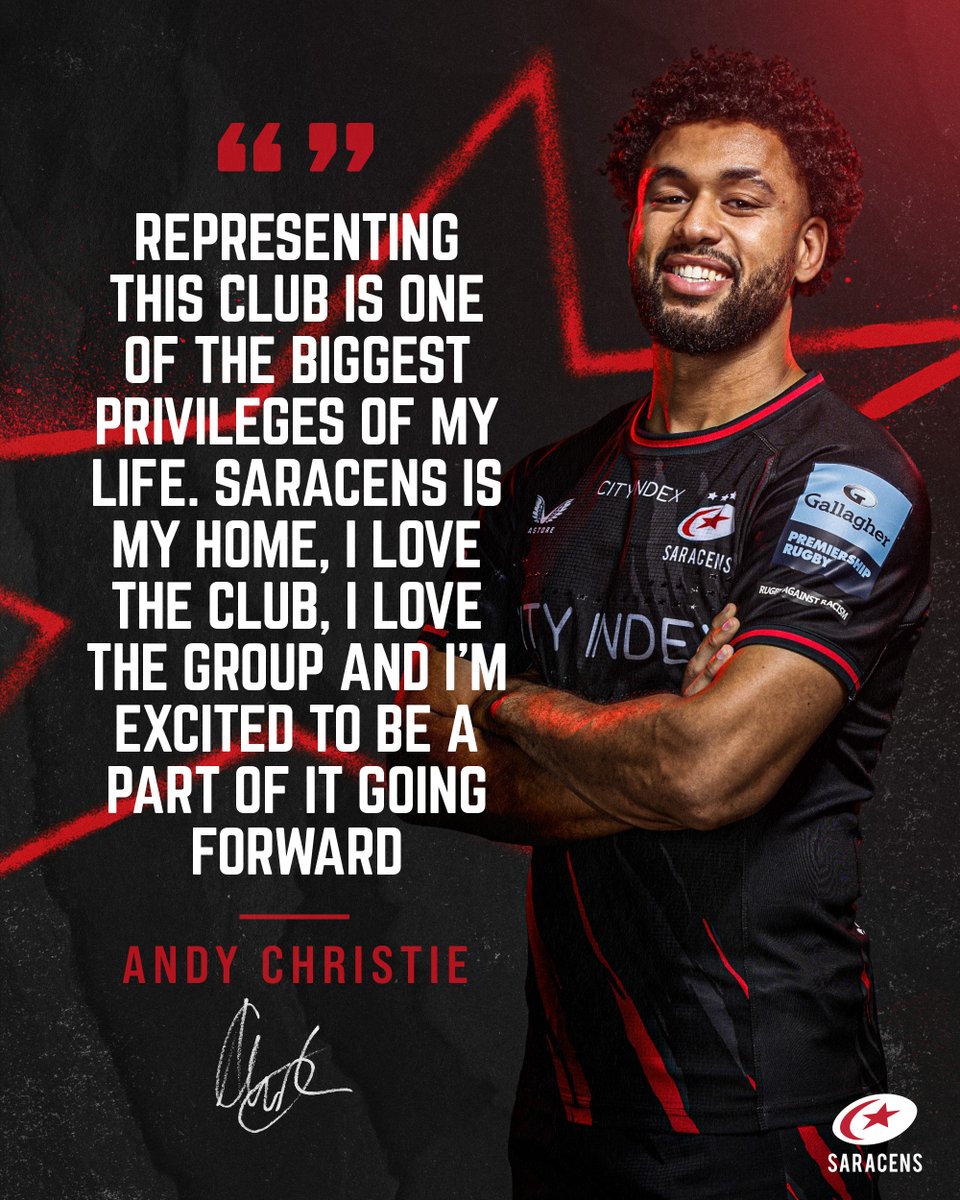 The privilege is ours, @AndyChristie43 🤝 #YourSaracens💫