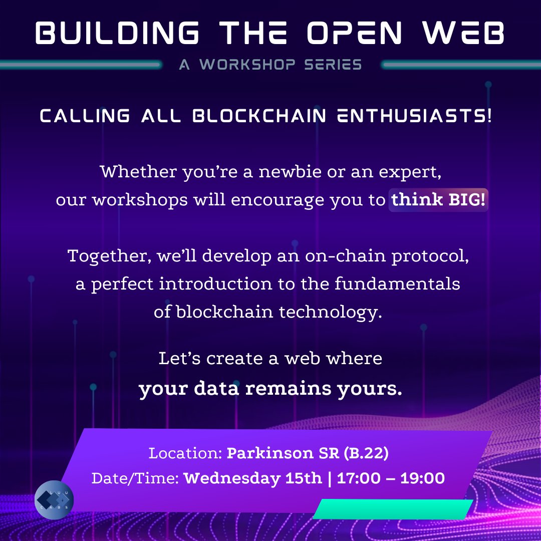Join us for the first session of our workshop series - we look forward to seeing you there 😁

Don't wait around though! We've got 30 spots on a first-come-first-serve basis 👀

Any questions? Feel free to drop us a message 💬