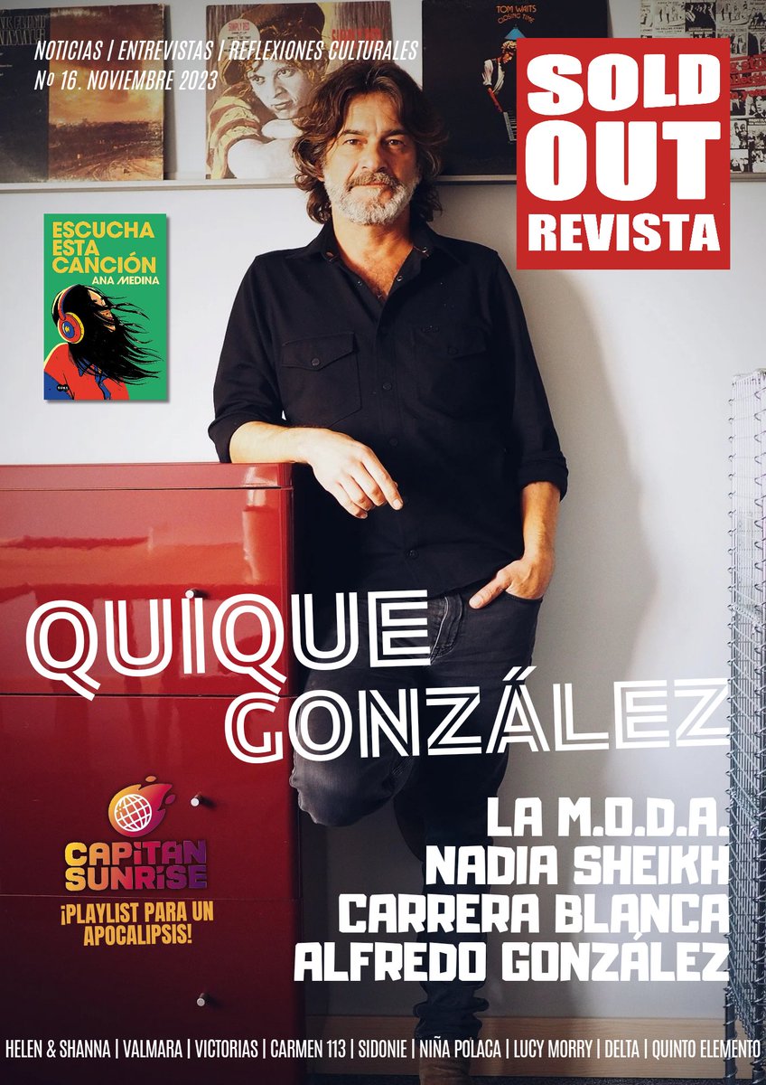 N° 16. Revista Sold Out 💥
<a href="/quique_gonzalez/">Quique González</a> 2️⃣5️⃣

¡Ya disponible!

💥 Léela en <a href="/issuu/">Issuu</a>: issuu.com/revistasoldout…

💥 Descárgala / compártela / suscríbete en el <a href="/Linktree_/">Linktree</a> de nuestra bío.
