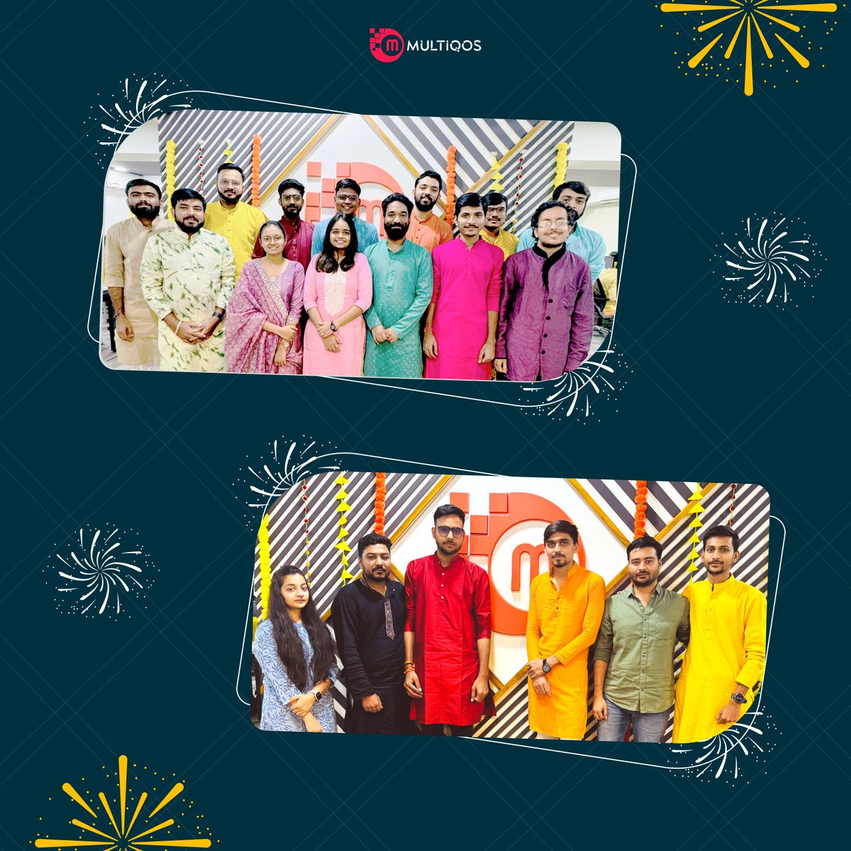 MultiQoS's tweet photo. The exchange of Diwali gifts symbolizes the appreciation we have for each other's hard work and dedication. ✨
#multiqosdiwalicelebration #officeculture #teamspirit #festivefeast #traditionalelegance #diwalijoy #giftexchange #rangolimagic #celebrationinstyle https://t.co/6MeeKHmcEi