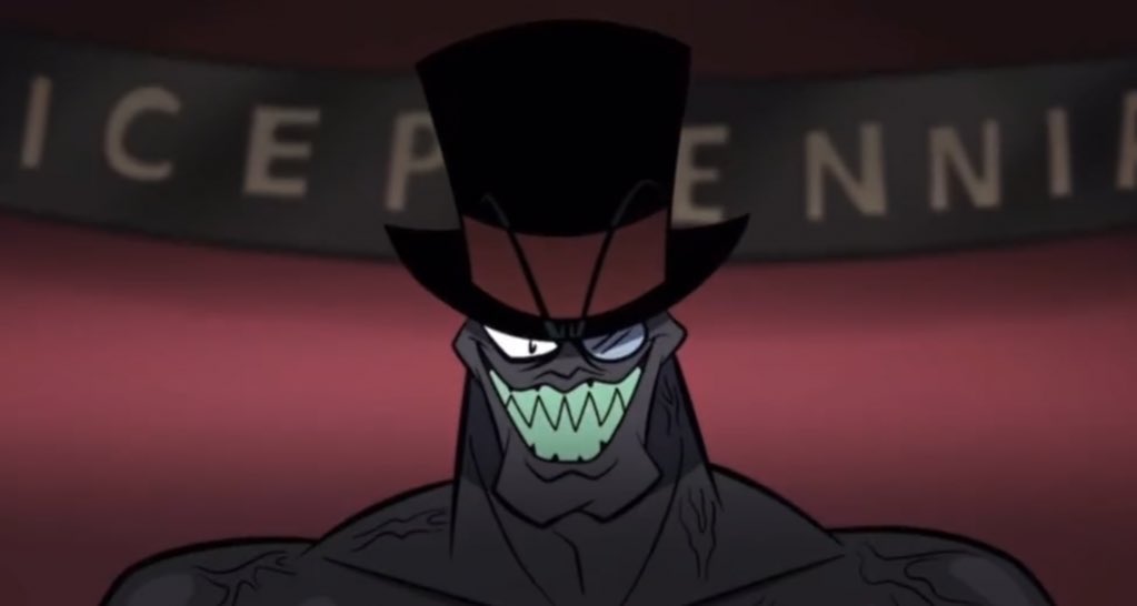 Finally a villian with the guts to admit they look weak 𝙥𝙖𝙩𝙝𝙚𝙩𝙞𝙘 𝙚𝙫𝙚𝙣 . 

“ You’ve come to the right place little man . You may be scrawny now but with black hot’s exceuciating workout routine you’ll be in dragon ball villian levels of fit in no time ! “