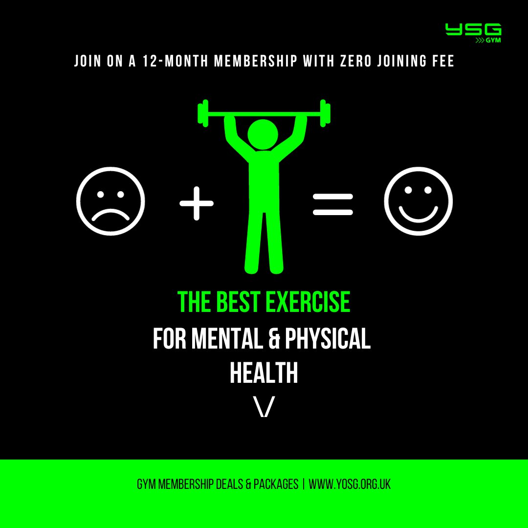YSGgyms's tweet photo. Did you know there are MANY benefits of exercise for our mental health✅

FEEL GOOD TODAY WITH YSG GYM! We are here for you ❤️💪
#ysggym #mentalhealthawareness #wellbeing #fitness #healthiswealth #mindset #positivity #feelgood #productive #youarenotalone #women #men #teens #mcr https://t.co/suWpDOIC0n