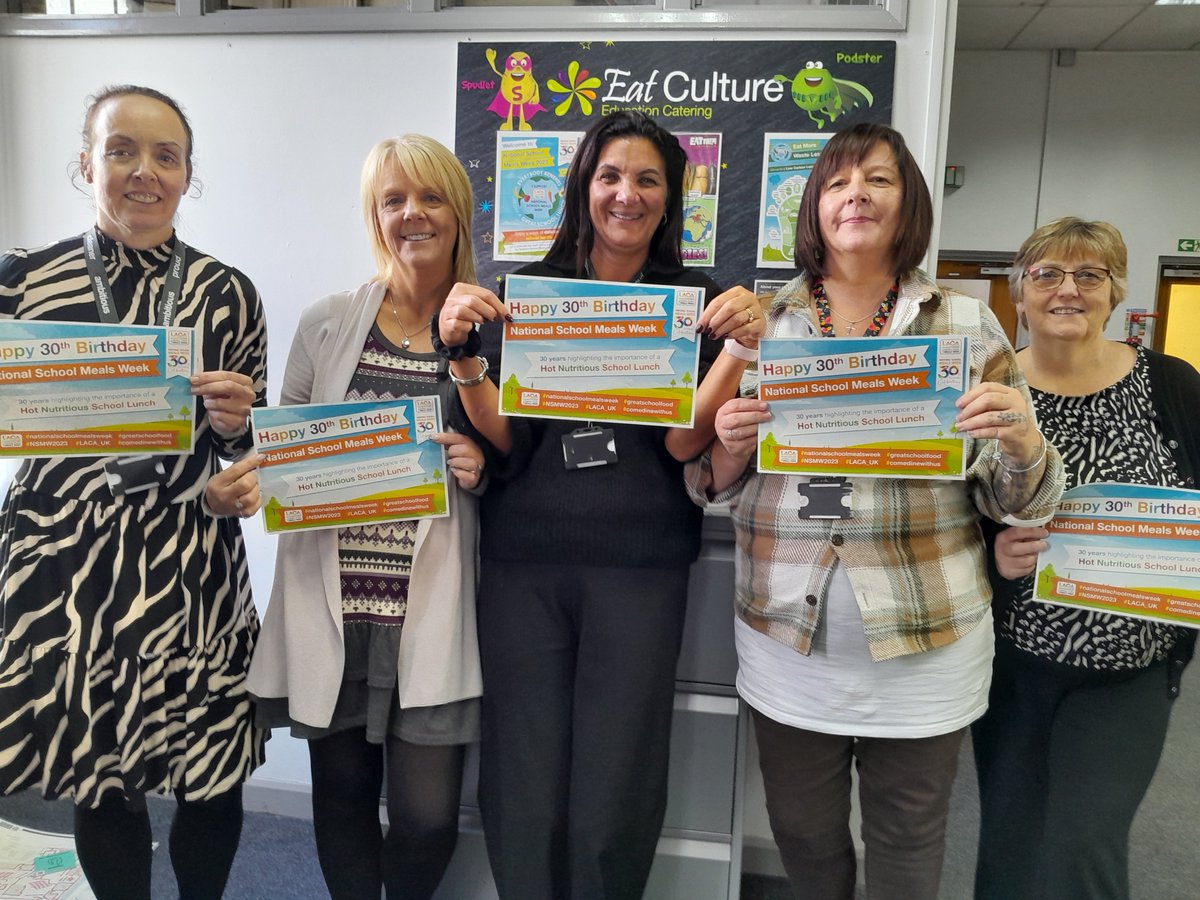 Happy Birthday National School Meals Week! It has been a fantastic week of meeting VIP guests for delicious school meals. Can’t believe it is 30 years of #NSMW23! Best wishes from the Catering Team at Eat Culture. 😀 @LACA_UK