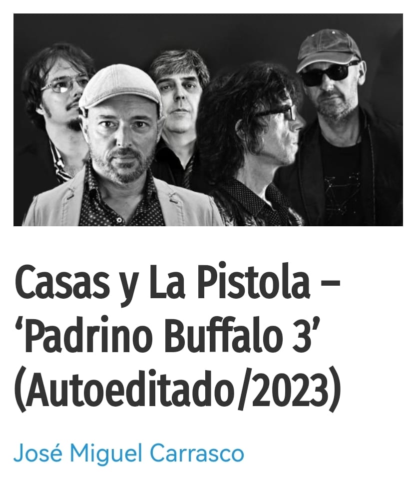 Sin querer desmerecer a los dos anteriores, este "Padrino Buffalo 3" con el que Casas y La Pistola cierran la trilogía, nos parece el mejor de todos y así lo hemos querido reflejar en la crítica que encontráis a través de este enlace.
sevilladisonante.es/casas-pistola-…