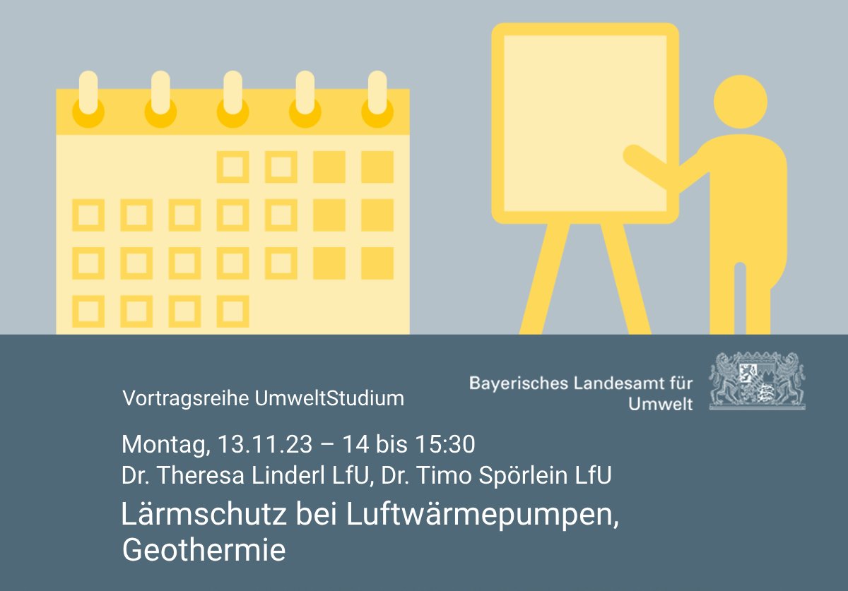 Wärme aus Luft und #Geothermie sind Bausteine der #Energiewende. Erfahren Sie, wie wir diese Wärme erschließen können und dass bei #Wärmepumpe|n auch das „Nebenprodukt“ #Lärm zu beachten ist. Wir freuen uns auf Ihren Besuch! In Kooperation mit @uni__Augsburg und @HS_Augsburg