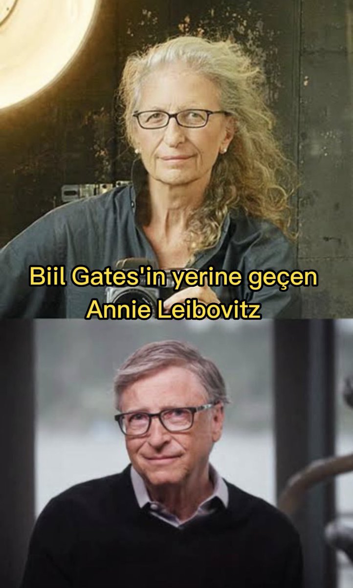 cetinlimonboy's tweet photo. Bu bilgiler ve paylaşımlar kendi araştırmalarım ve düşüncelerimi paylaşır. "Komplo Teorisi'dir.

Bill Gates'in yerine "Annie Leibovitz" geçirilmişti.

Melinda Gates'in yerine ise Aktör Kevin Kline geçirildi.

Bu tarikat'ın hikayesi Mısır Firavun'ları ve Babil Soyundan geliyor.
Başlıyoruz ....!