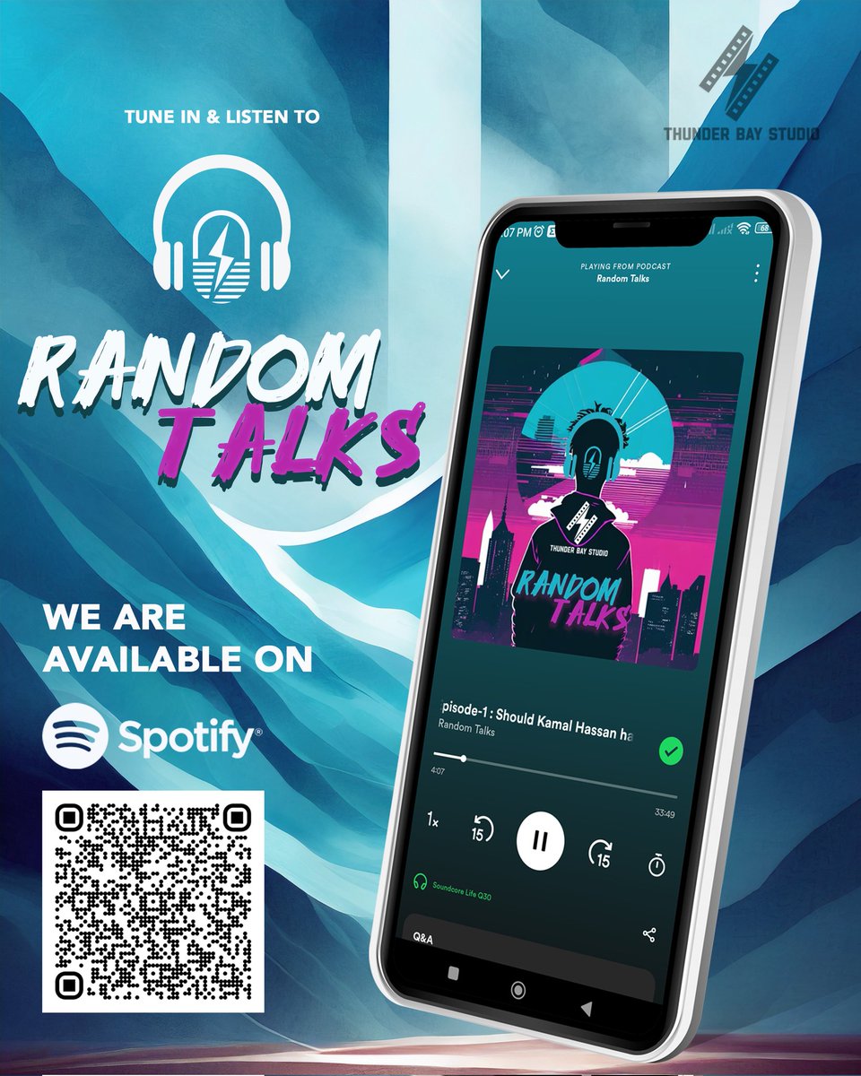 TBSTwizzle's tweet image. 🚀Exciting News🎙 

#RandomTalks Episode 1 is now LIVE on Spotify🎉

Dive into engaging conversations about cinema, actors, and everything in between.🍿✨ 

Join the randomness - hit play now! 🎧🔥 #PodcastDebut #SpotifyAdventures #RandomTalksPodcast #ThunderBayStudio…