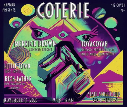 NAPDNB's tweet photo. TOMORROW'S ACTIVITY 🥰

The only invasion we support is a Chicago invasion 🫡 Can't wait to go on an incredible 3 hr b2b with Merrick Brown and @toyacoyah! Setting the mood early with Indy's best selectors @JESSLITTLETOWN and Rich Lather! https://t.co/ZtA6gU4uil