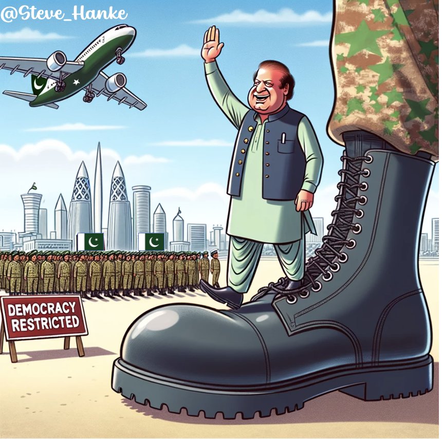 EfogoChi's tweet photo. In Pakistan: Democrazy on the boots, this photoscope defines the establishment. 

Ostensibly what the military shares in common with the ruling elite.

Imran Khan, the leader who shares nothing in common sense. 

Religion or mediocrity, how to define the rules. https://t.co/jSiYxwN0il