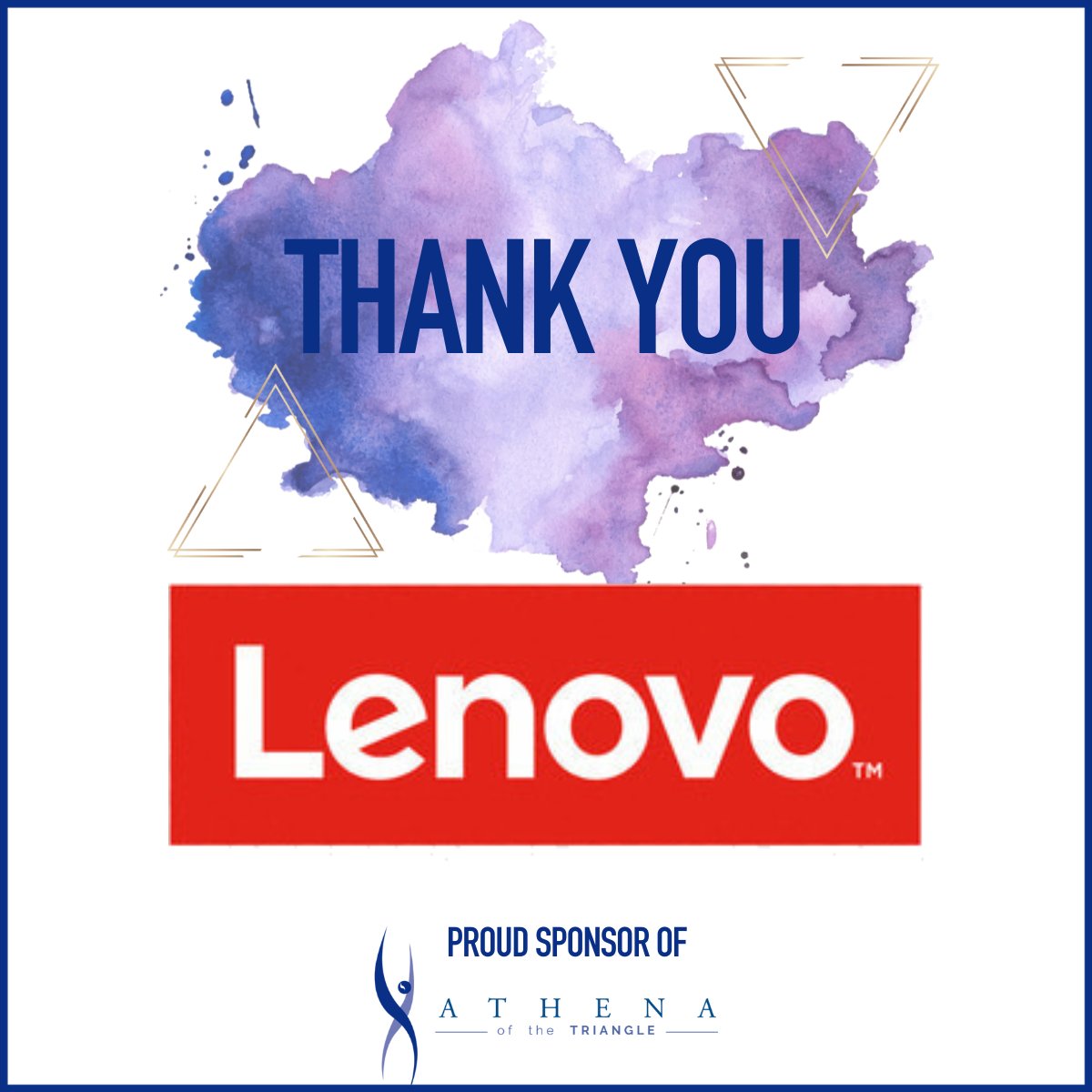 Sponsor Spotlight 🔦

✨Lenovo✨

Thank you for supporting ATHENA of the Triangle on our mission to develop, honor, and support emerging and established women leaders across the NC Triangle Region.

#ATHENAoftheTriangle #WomeninLeadership #Sponsors #Lenovo