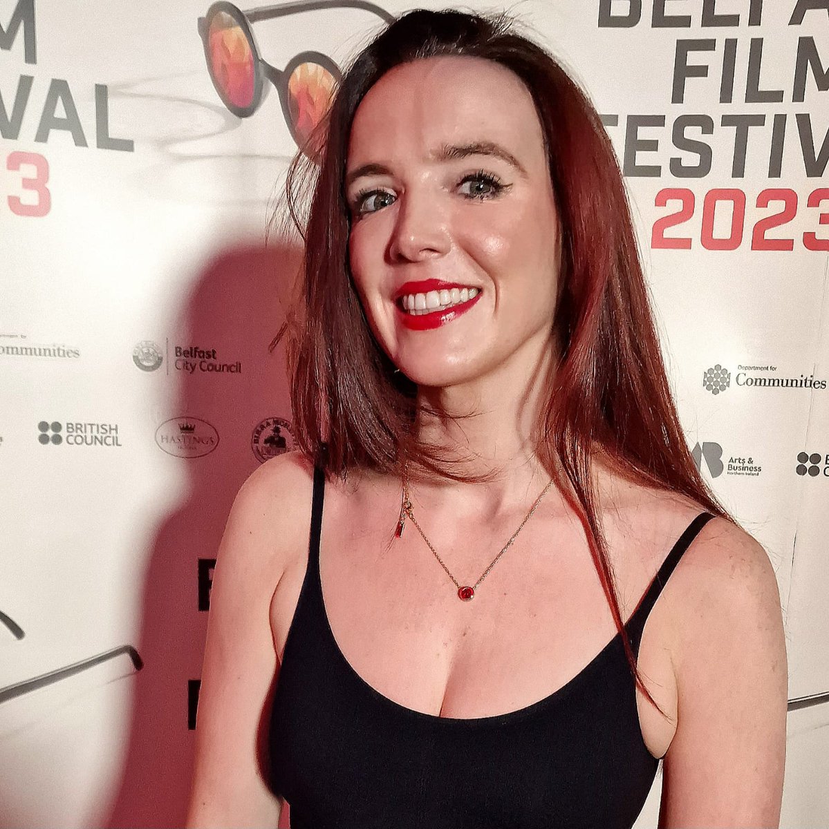 TheAC_TheAC's tweet photo. Congratulations to our AC Ambassador &amp; Community Member, Clíodhna McCorley!

Here she is at her Gala Screening tonight at Belfast Film Festival 2023! 🙌

See her soon, alongside Pierce Brosnan, in the Last Rifleman!

Stay tuned for more info! 😊 https://t.co/oMLdf0k8fY