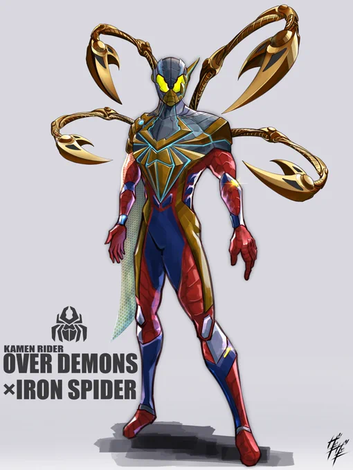 スパイダーマン × デモンズアイアンスパイダー × オーバーデモンズNWH地上波記念に再掲! 